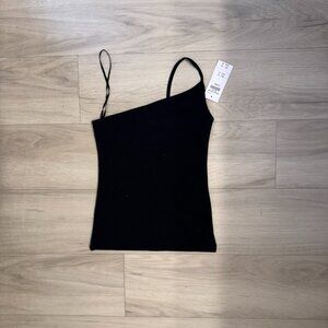 Abercrombie & Fitch Tops | Abercrombie One Shoulder Cross Spaghetti Strap Croppe